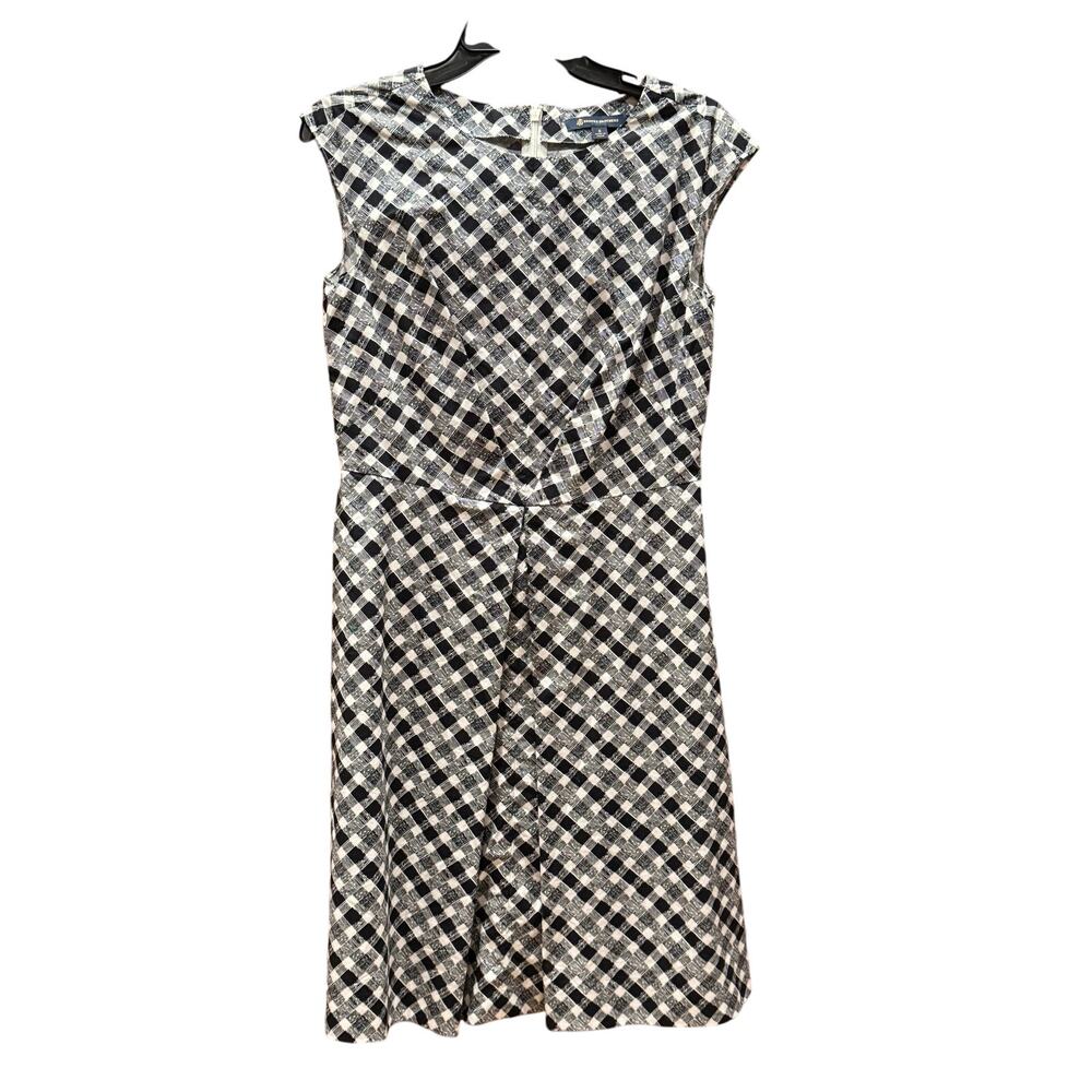 NWOT Brooks Brothers Sheath Dress knee length 8 Gingham Sleeveless Pockets